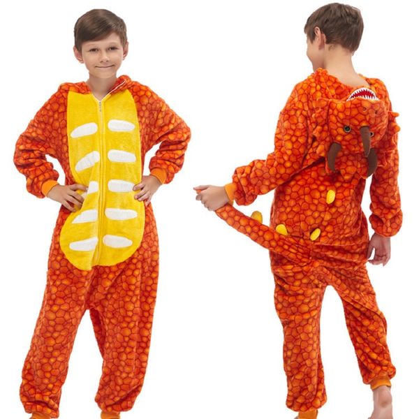 onesies sleepwear kigurumis children pajamas cartoon flannel pajama unicorn kids animal hooded for girl onepiece winter pijama, Blue;red